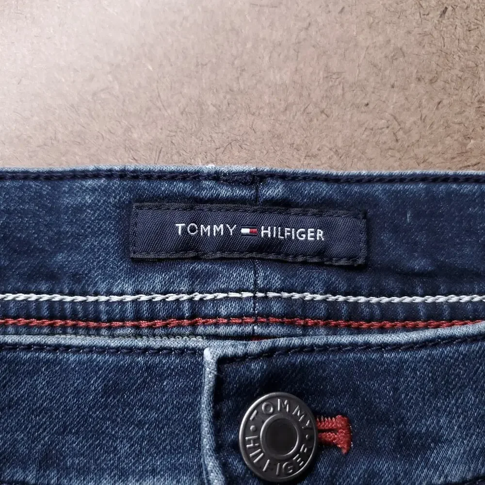 Tommy Hilfiger Denton Straight Jeans Men 32x30 Blue Straight Leg Stretch